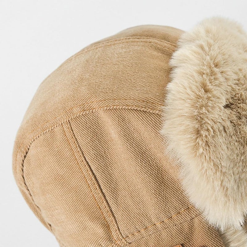 Bagkeak Warm Trapper Hats for Women Men Winter Cap Unisex Ushanka Hat Aviator Hat with Ear Flap Russian Hat for Cold Weather Y2K - Image 2